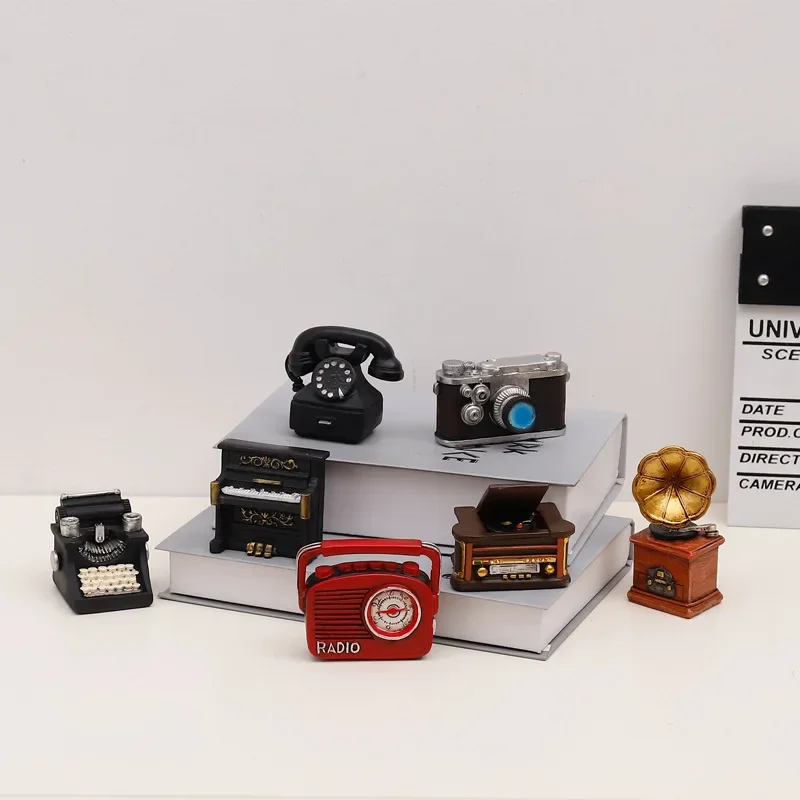 Collectible Vintage Cameras - 빈티지 미니 카메라 장식 데스크탑 사진