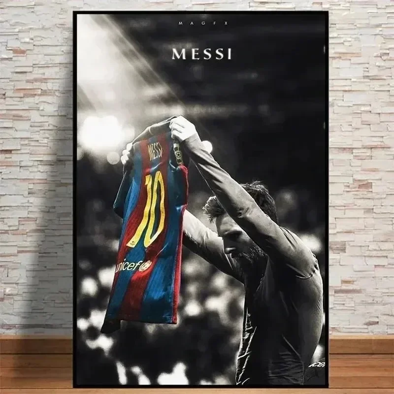 Vintage Collectible Posters - 리오넬 메시 축구 스타 클래식 빈티지