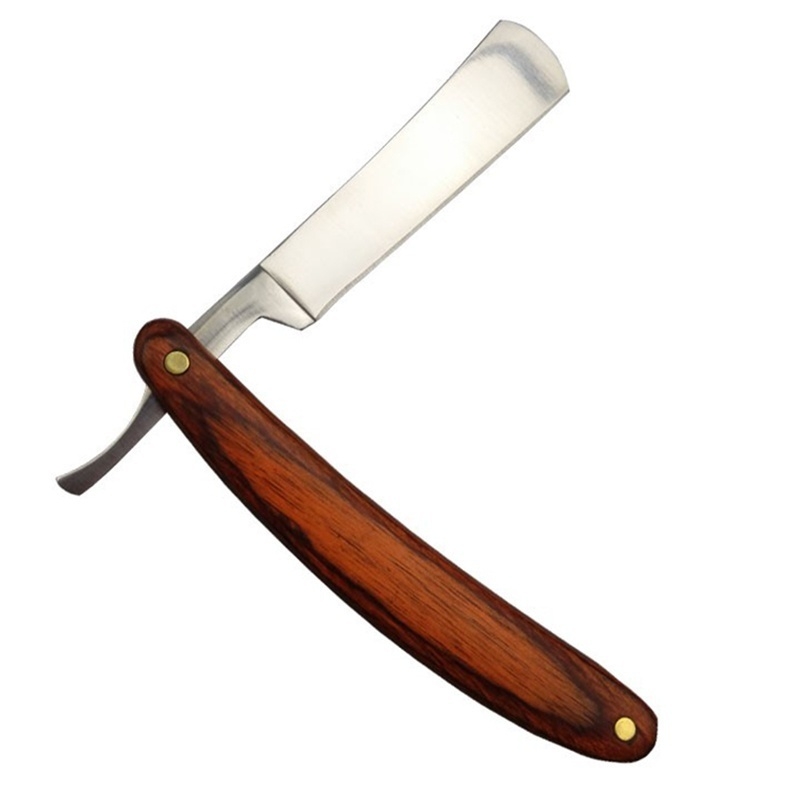 Vintage Collectible Knife - 빈티지 나무 손잡이 직선형 스테인리스 스틸