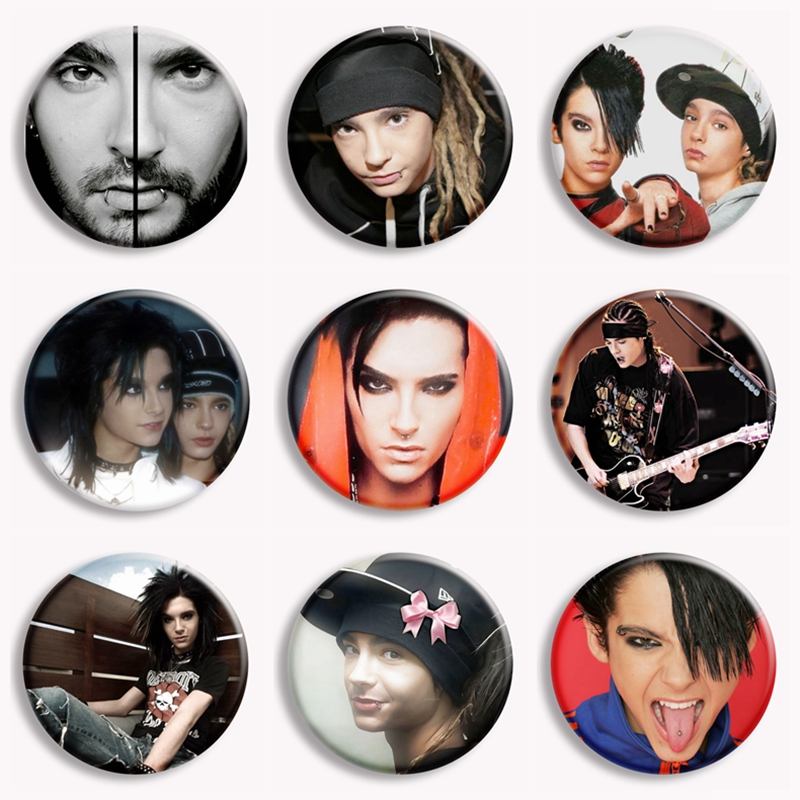 Vintage Collectible Pins - 록 밴드 토키오 호텔 카울리츠 빈티지