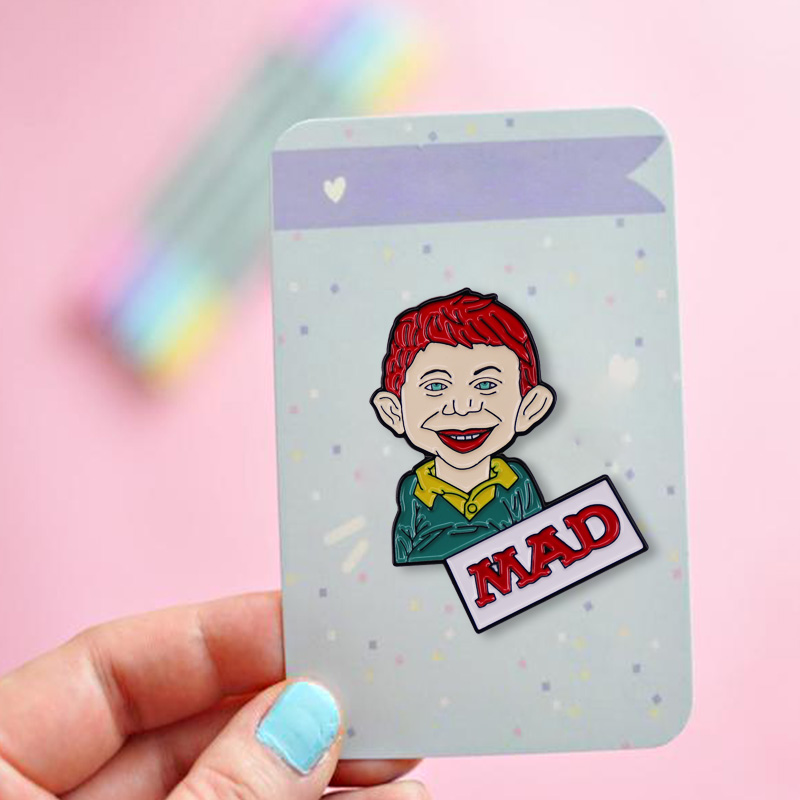 매드 매거진 알프레드 E. Neuman 에나멜 핀 빈티 - Vintage Collectible Pins 리뷰 및 가격
