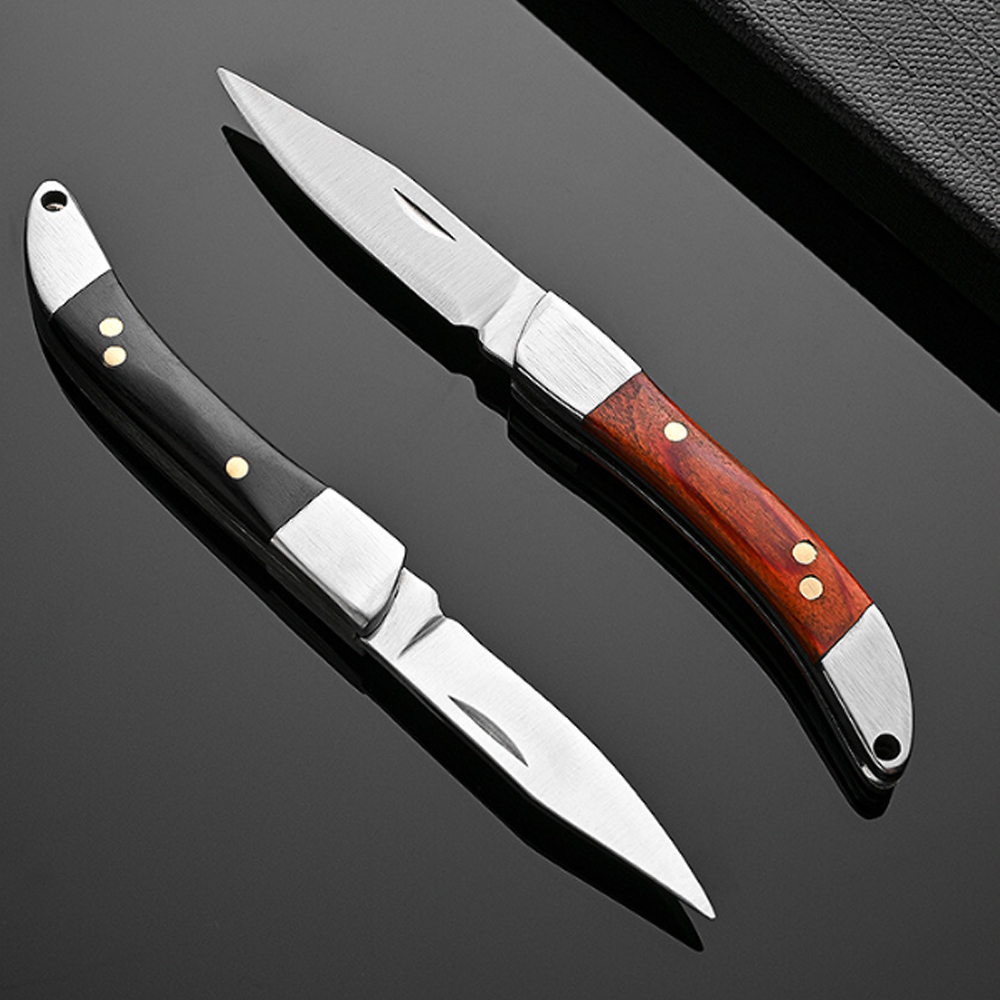 빈티지 곡선형 나무 손잡이 접이식 포켓 나이프 두 가지 - Vintage Collectible Knife 리뷰 및 가격