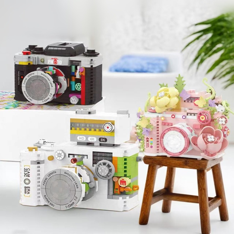 빈티지 카메라 조립 블록, 데스크탑 장식 컬렉션 모델 - Collectible Vintage Cameras 리뷰 및 가격