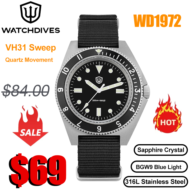 Watchdives WD1972 쿼츠 시계 VH31 스 - Vintage Watch Collecting 리뷰 및 가격