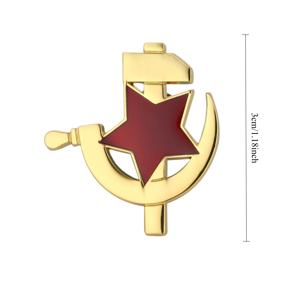 1개 빈티지 소련 배지 - 망치와 낫 라펠 핀, 빨간  - Vintage Collectible Pins 리뷰 및 가격